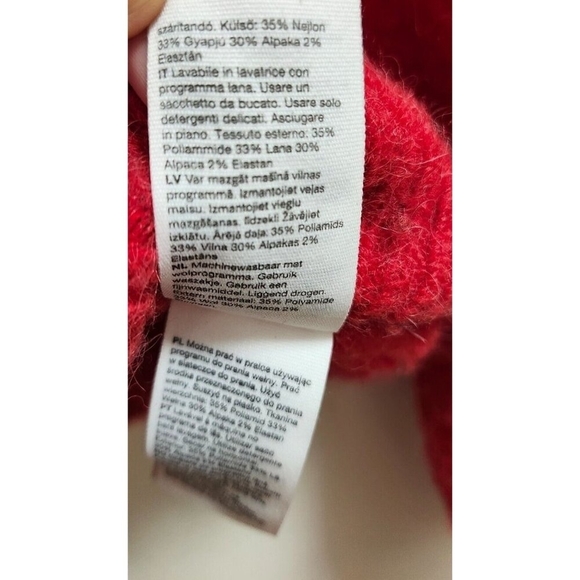 Paris Atelier & Other Stories Women's Cardigan Sweater- Red- Size M - Picture 8 of 12